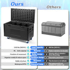SUPVOX Rolling Road Case with 360° Wheels and Waterproof Trunk