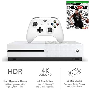Microsoft Xbox One S 1TB NBA 2K19 Game Bundle