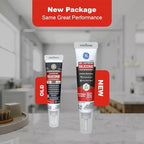 GE 2823399 Supreme Silicone Caulk Kitchen & Bathroom Clear 2.8oz