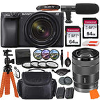 Sony Alpha a6400 Mirrorless Camera with 18-135mm Lens Bundle