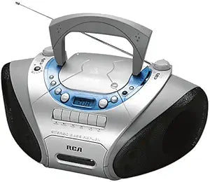 RCA RCD110 Portable Boombox CD Player AM/FM Cassette — main product image
