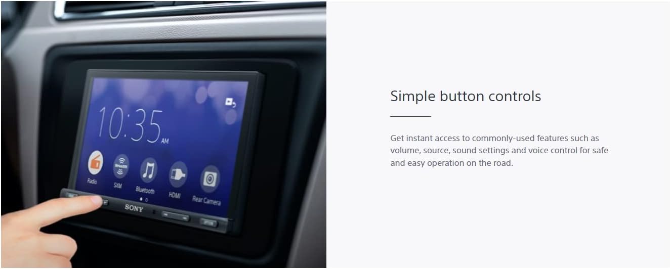 Sony XAV-AX5600 CarPlay Multimedia Receiver Bundle