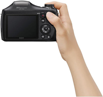 Sony DSCH300/B Cyber-Shot 35x Zoom Camera Bundle (Renewed)