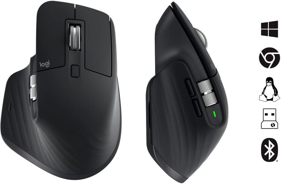 Logitech 910-006556 MX Master 3S Wireless Mouse Renewed