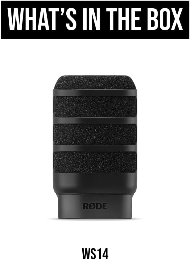 Rode WS14 Premium PodMic Pop Filter Black