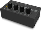Behringer MICROAMP HA400 4-Channel Headphone Amplifier Bundle