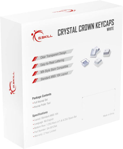G.Skill GA-0012NA Crystal Crown White Keycap Set