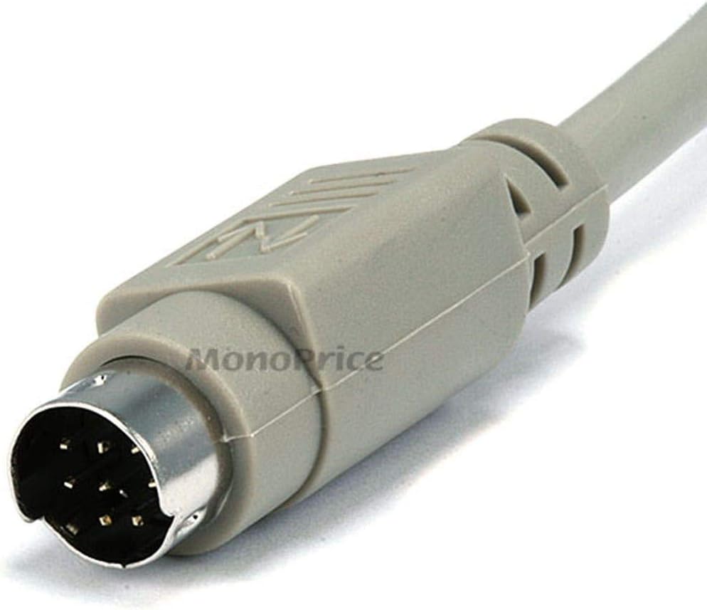 Monoprice 100517 6ft MDIN8 M/M Cable - Mac+ Imagewriter II Beige