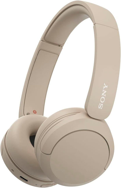 Sony WH-CH520 Wireless Headphones - Bluetooth, On-Ear, Beige