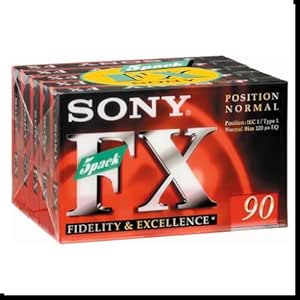 Sony 5C90FX Ferric Audio Tape 5-Pack