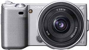 Sony NEX-5AS 14.2MP Digital Camera Body - Silver — main product image