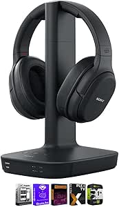 Sony E6SNWHRF400K Wireless Home Theater Headphones Bundle