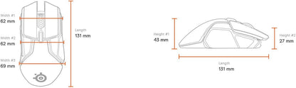SteelSeries 62456 Rival 650 Quantum Wireless Gaming Mouse