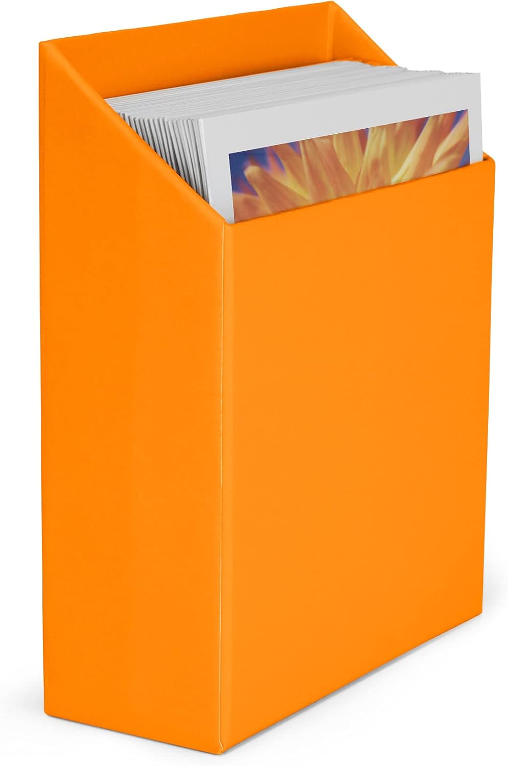 Polaroid 6118 Photo Storage Box - Orange, Fits 40 Photos