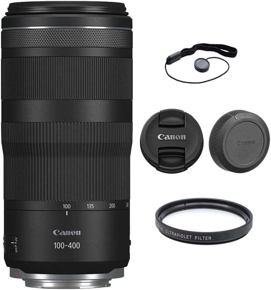 Canon RF 100-400mm f/5.6-8 Lens Kit - Filter, Cap Keeper