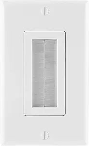 GE 35285 Brush Wall Plate Cable Pass Through