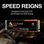 Seagate ZP4000GM3A013 FireCuda 530 4TB NVMe PCIe Gen4 SSD