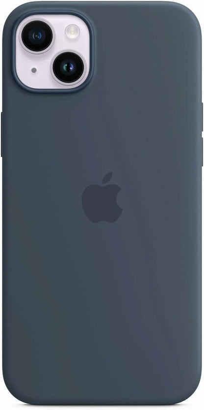 Apple iPhone 14 Plus Silicone Case Storm Blue MagSafe