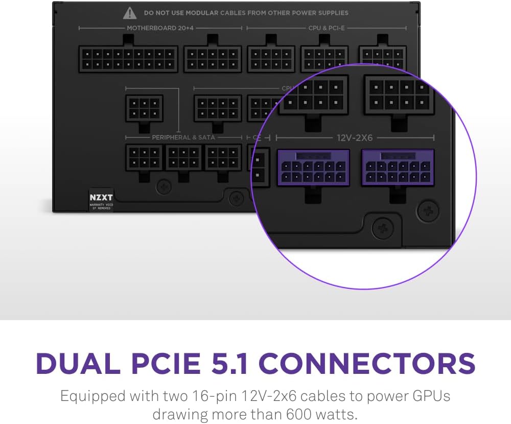 NZXT PA-5P1BB-US C1500 Platinum Low-Noise PSU
