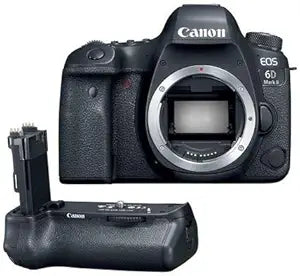 Canon EOS 6D Mark II DSLR Camera Body with Battery Grip Renewed