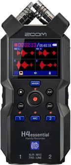 Zoom H4essential 4-Track 32-Bit Float Portable Recorder Bundle