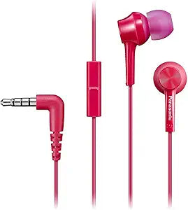 Panasonic RP-TCM115 Pink In-Ear Headphones with Mic