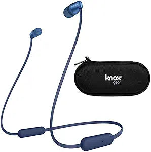 Sony WI-C310 Blue Wireless in-Ear Headphones Bundle
