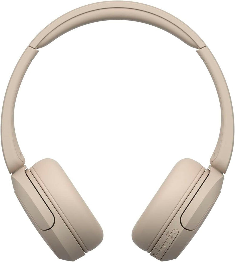 Sony WH-CH520 Wireless Headphones - Bluetooth, On-Ear, Beige — main product image