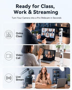 ULPTXOO 4K Pocket Vlogging Camera with AI Face Tracking
