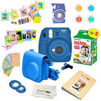 Fujifilm 879726 Instax Mini 9 Camera Bundle Cobalt Blue