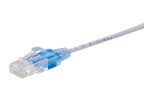Monoprice 129456 Cat6A 6in White SlimRun Ethernet Cable 10-Pack