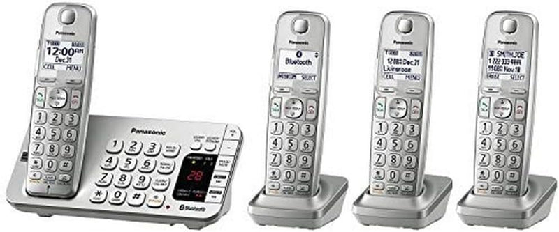 Panasonic KX-TGE474S Link2Cell 4-Handset Cordless Phone — main product image