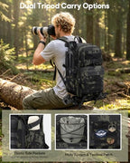 RAINSMORE Tactical Camera Backpack for DSLR and Mirrorless Kits
