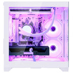 HELLOLAND Prebuilt White Ryzen 7 RTX 3060 Gaming Desktop
