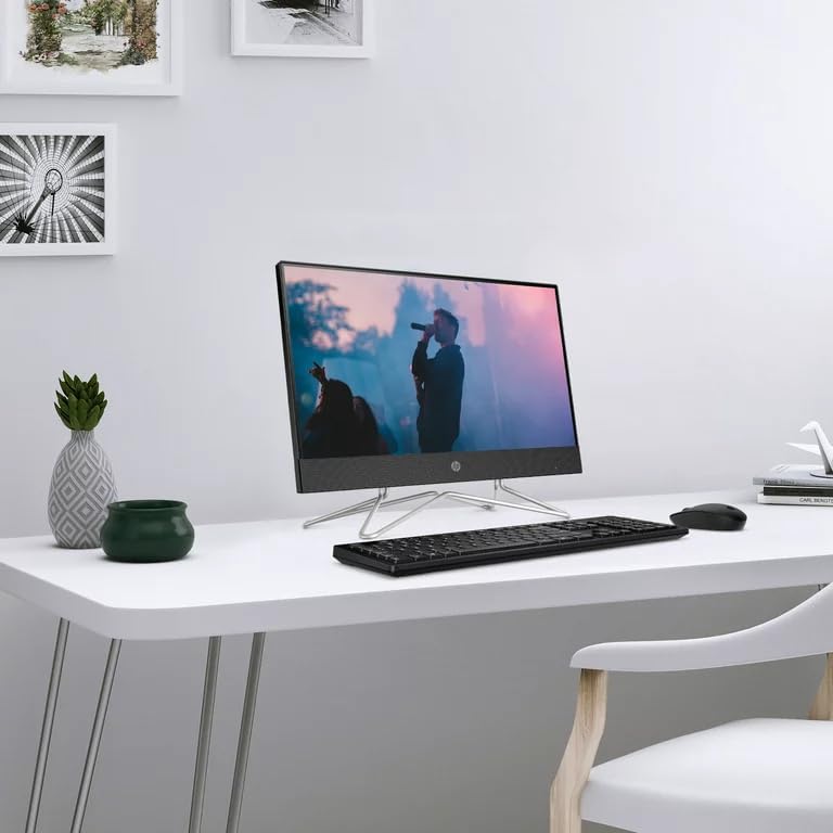 HP 22-DD000 21.5" All-in-One Desktop Pentium 8GB 256 SSD