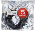 Monoprice 8K Ultra High Speed Slim 3ft HDMI Cable 5-Pack