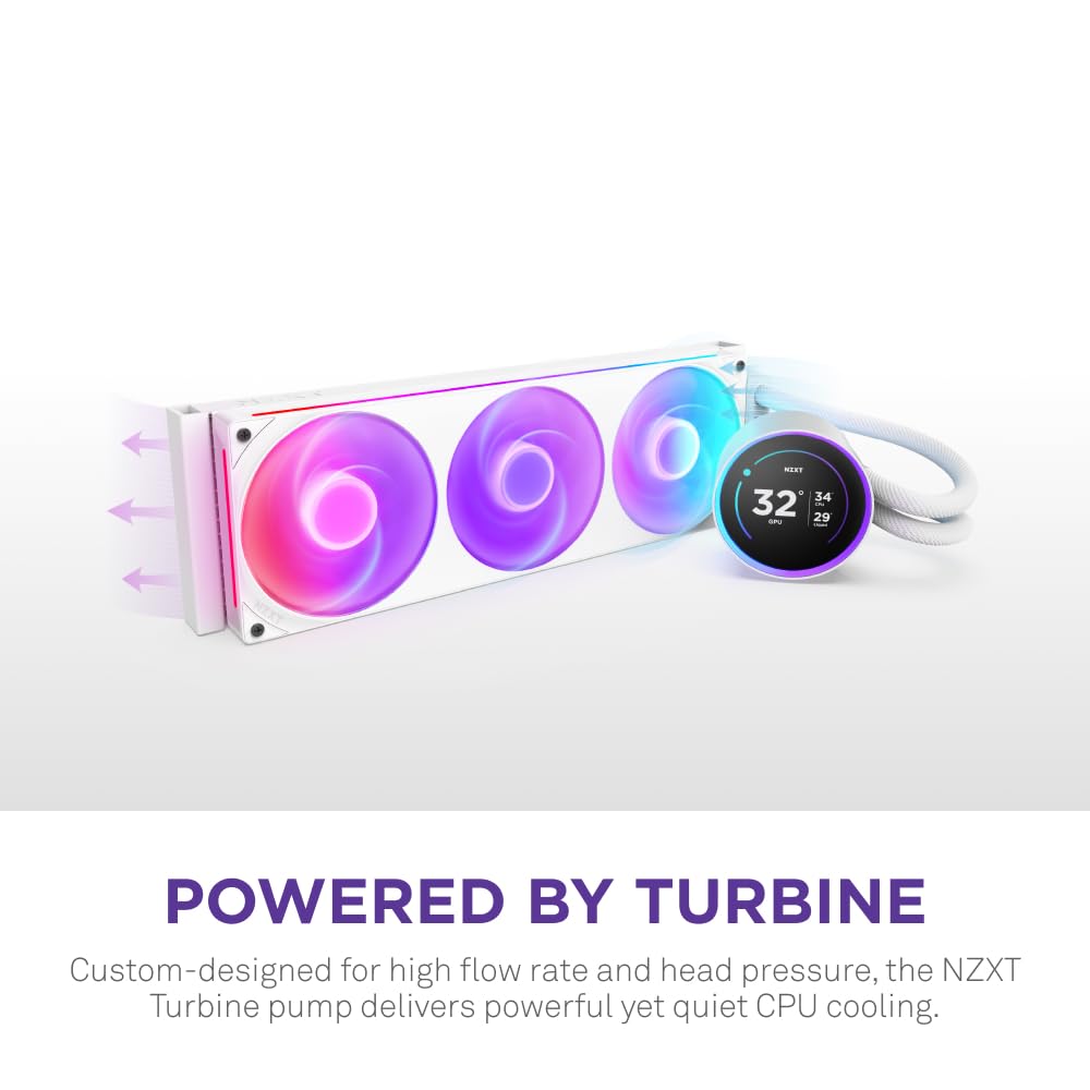 NZXT RL-KR36E-W2 Kraken Elite 360 RGB AIO Cooler