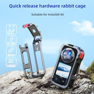 Wejinron Insta360 X6 Aluminum Protective Cage Frame
