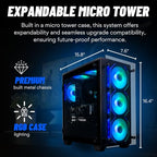Empowered PC Stratos Micro RTX 5090 Ryzen 7 9800X3D Gaming Desktop