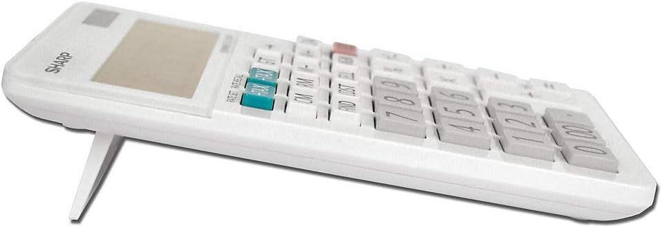 Sharp EL-334WB Business Calculator White 12-Digit Display