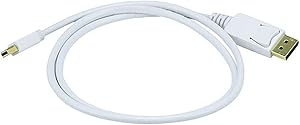 Monoprice 106006 3ft Mini DisplayPort to DisplayPort Cable White