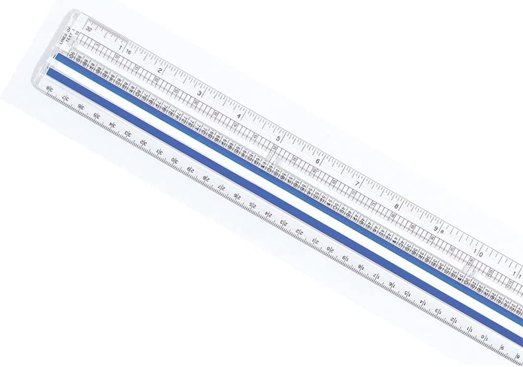 Westcott 14125 Magnifying Ruler - 12-Inch Clear Data Ruler
