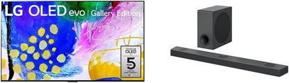 LG OLED77G2PUA 77-Inch 4K OLED TV with S90QY Soundbar Bundle