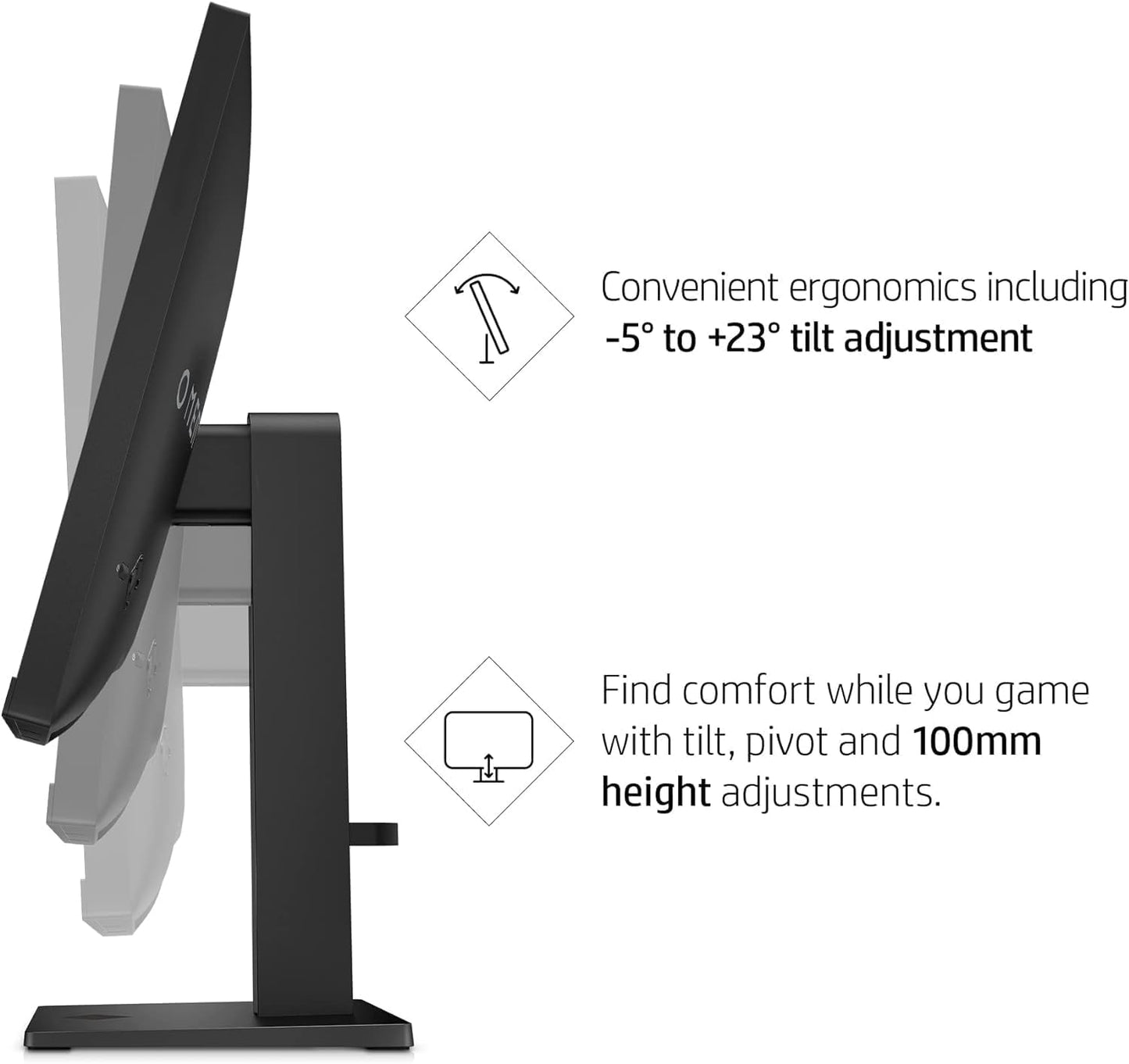 HP 780D9AA#ABA OMEN 24" 165Hz Gaming Monitor (Renewed)