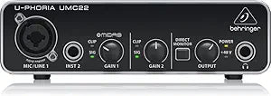Behringer UMC22 U-Phoria USB Audio Interface — main product image