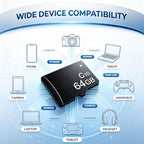 Wellnk-iot 64GB Class 10 MicroSD Memory Card