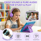 Wensdo Kids Wired On-Ear Classroom Headphones, Bulk Set