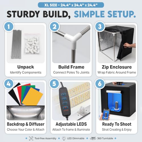 SHOTTIXA XL Extra-Large Photo Studio Light Box — main product image