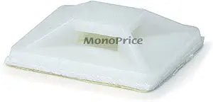 Monoprice Cable Tie Mounts 25x25mm White 100-Pack