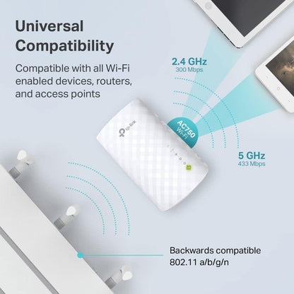 TP-Link RE220 WiFi Extender - Dual Band, 1200 Sq.ft Coverage